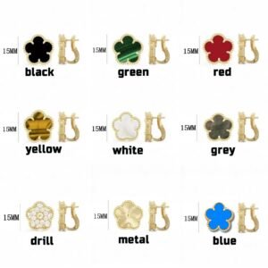 15mm Flower Ear clips